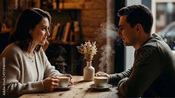 Obraz ultra realistic full-body photo of a woman walking on a tree-lined street covered in yellow leaves, wearing beige trench coat, turtleneck sweater, plaid scarf, brown ankle boots, natural sunlight, cin