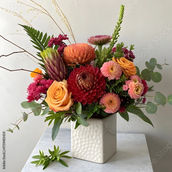 Obraz modern floral composition with elegant style