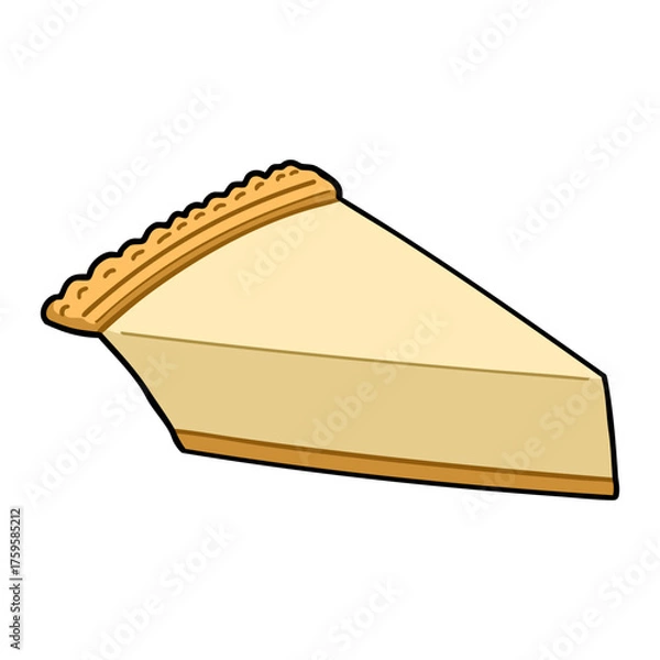 Fototapeta 手書き_チーズタルト_01