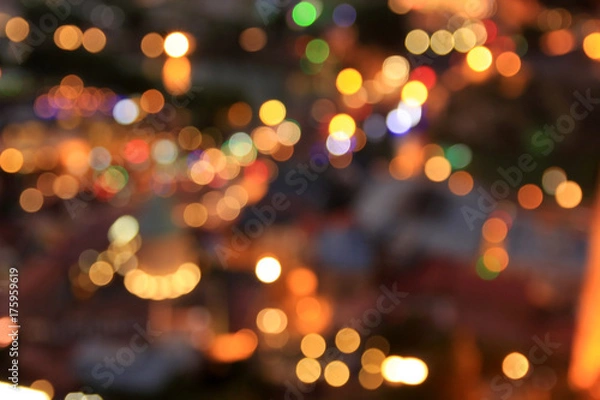 Obraz Blurred night city