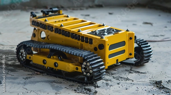 Fototapeta Tracked Robot - All-Terrain Tracked Robot: Tackle Complex Environments Easily,Smart Tracked Robot: Integrating AI Navigation & Stable Track System,Industrial Inspection Tracked Robot: Ensure Equipment