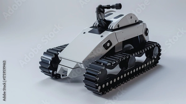 Fototapeta Tracked Robot - All-Terrain Tracked Robot: Tackle Complex Environments Easily,Smart Tracked Robot: Integrating AI Navigation & Stable Track System,Industrial Inspection Tracked Robot: Ensure Equipment