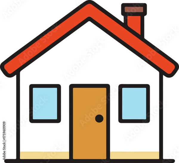 Obraz vector illustration of a house