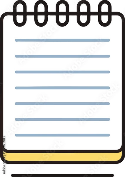 Fototapeta vector notepad icon