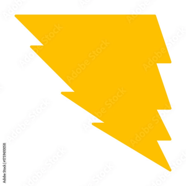 Fototapeta Lightning Bolt Shape Element