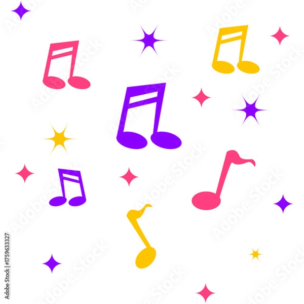 Fototapeta New Year Element Music