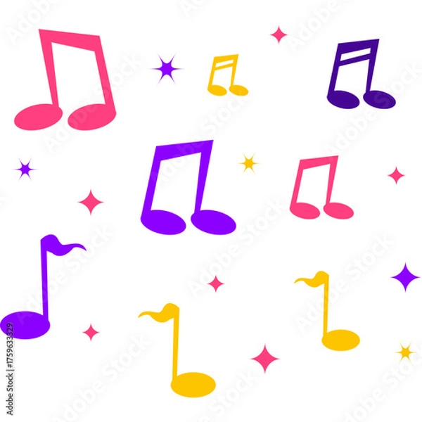 Fototapeta New Year Element Music