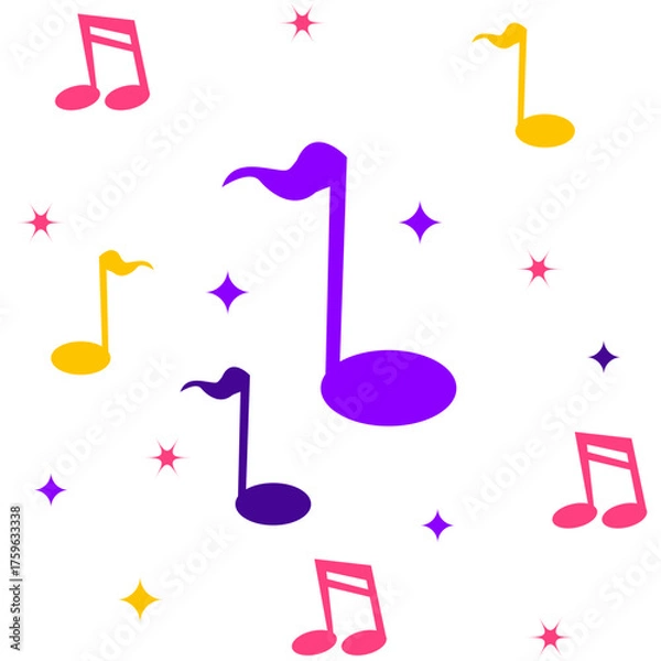 Fototapeta New Year Element Music