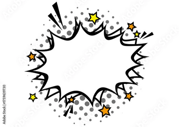 Fototapeta アメコミ風の吹き出し2