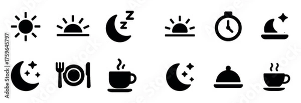 Obraz Sleep Tracker Icons
