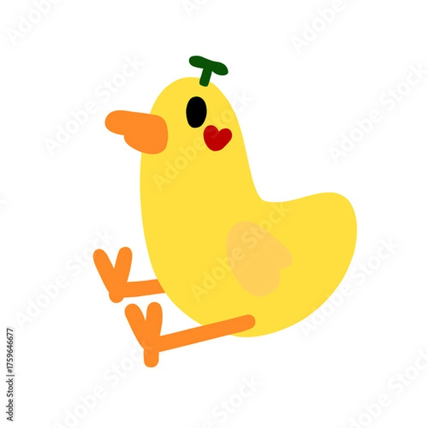 Obraz hand drawing chicken illustration