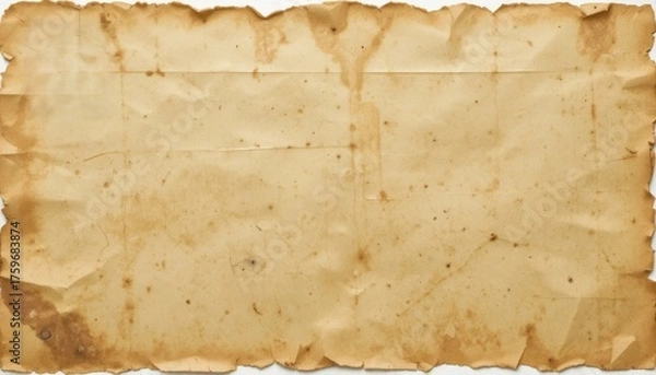 Obraz Exploring the intricate details of aged parchment with vintage texture and character