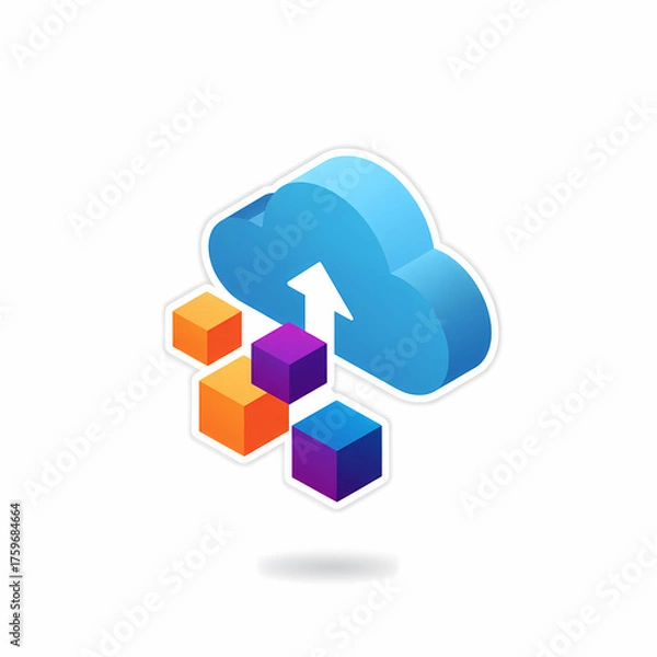 Fototapeta cloud computing concept