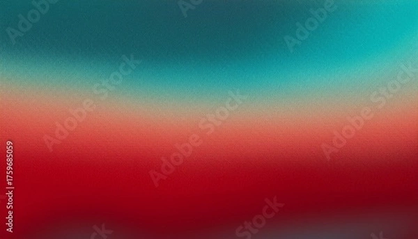 Fototapeta red teal noise effect gradient texture grainy background