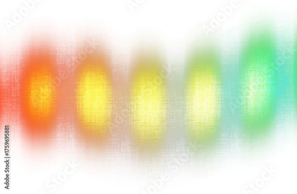 Fototapeta Abstract neon ribbed glass reflection texture on transparent background 