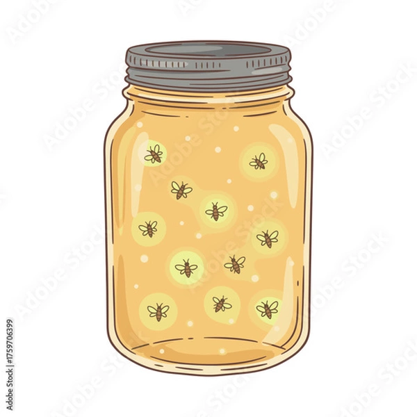 Fototapeta Firefly Jar
