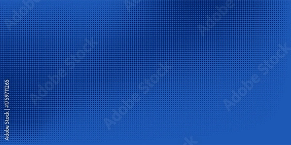 Obraz abstract halftone texture blue background in geometric style