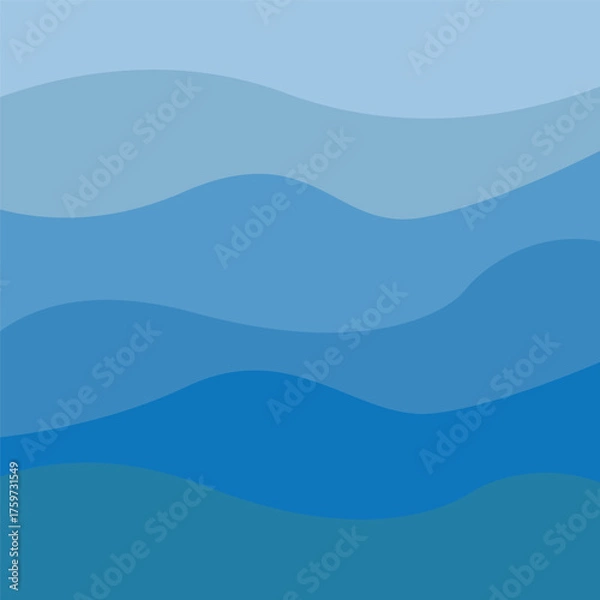 Obraz Water wave icon vector illustration design logo