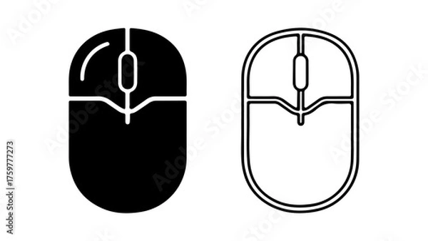 Fototapeta Computer mouse icon with transparent background