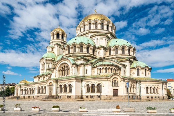 Fototapeta Alexander Nevski Cathedral in Sofia, Bulgaria. The cathedral was built in neo-Byzantine style between 1882 and 1912.