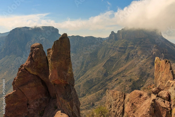Fototapeta View of Big Bend National Park from the top of the Lost Mine Trail