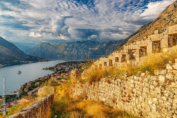 Obraz Kotor Fort Defensive Wall