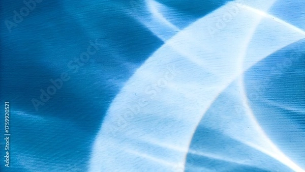 Fototapeta Ethereal Blue Abstract Wave Swirl Texture