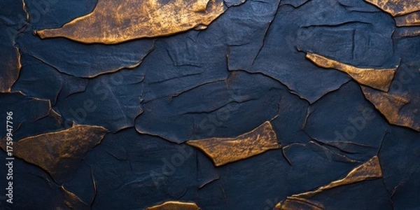 Obraz Dynamic textured wall art installation contemporary gallery visual artwork urban environment close-up perspective modern aesthetics