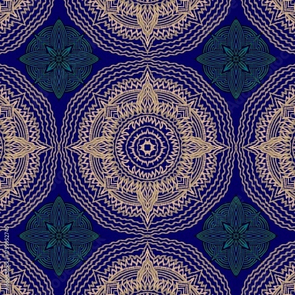 Fototapeta seamless ornamental pattern