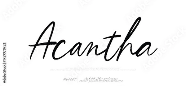 Fototapeta Lettering signature font style alphabet. Vector logo letters.