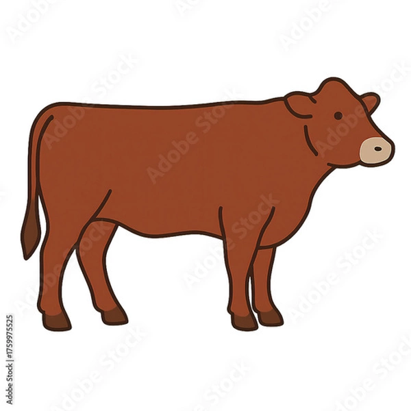 Obraz beef cow vector illustration