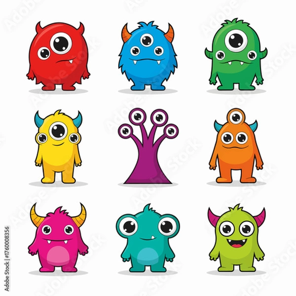 Fototapeta Monster Set! A collection of monster characters
