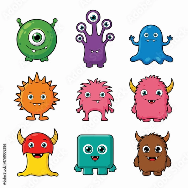 Fototapeta Monster Set! A collection of monster characters
