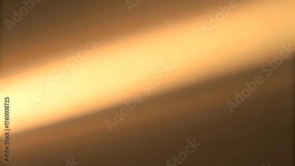 Fototapeta Smooth Golden Gradient Background with Radiant Diagonal Light Beam Creating a Warm Luxurious Texture