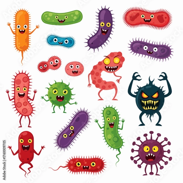 Fototapeta Set of funny monsters