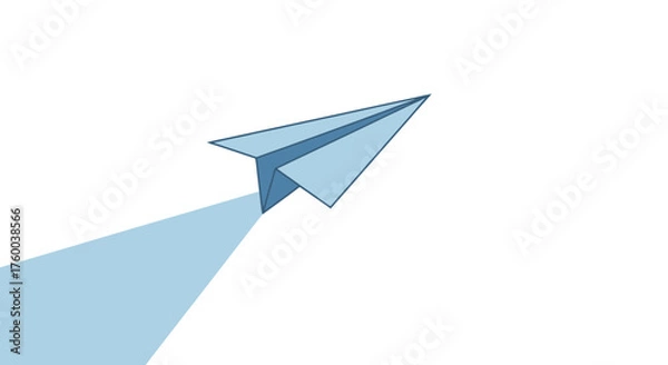 Fototapeta Paper Plane Soaring Against A Backdrop Of Black, Symbolic Of Freedom