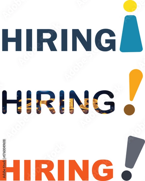 Obraz Attention-grabbing hiring announcement graphics for attracting top talent to your company with vibrant, modern designs to boost recruitment efforts today!