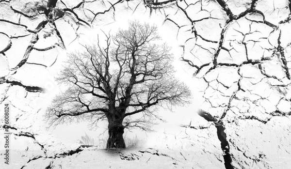 Fototapeta Artwork vith tree