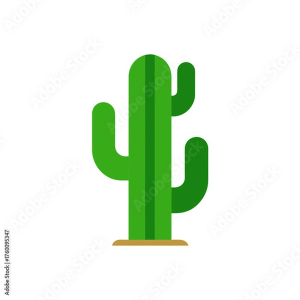 Fototapeta desert cactus icon clipart vector on transparent background