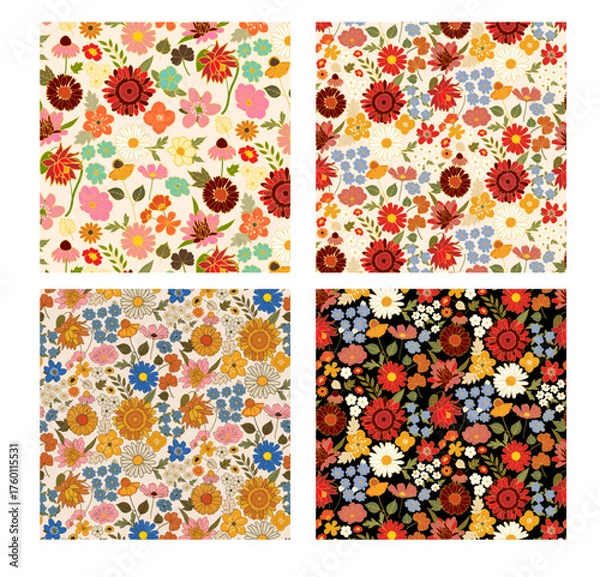 Obraz repeat floral luxury pattern design autumn floral pattern design