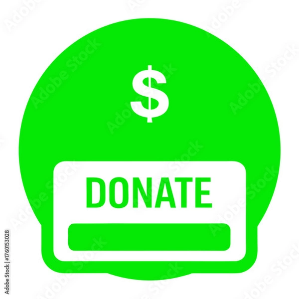 Fototapeta Donate Vector Template