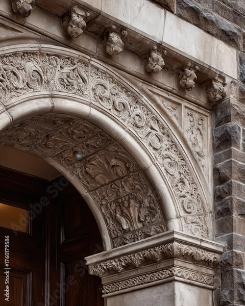 Fototapeta detail of the facade of the cathedral 
