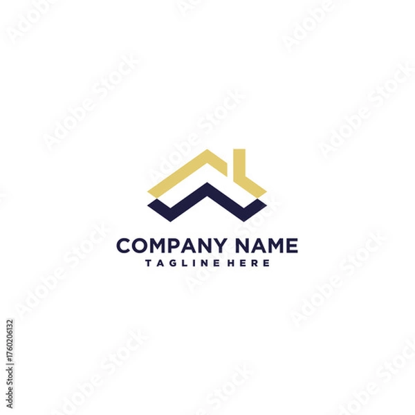 Fototapeta real estate logo design vector