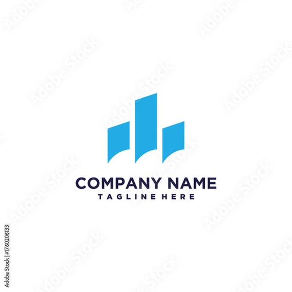 Fototapeta real estate logo design vector