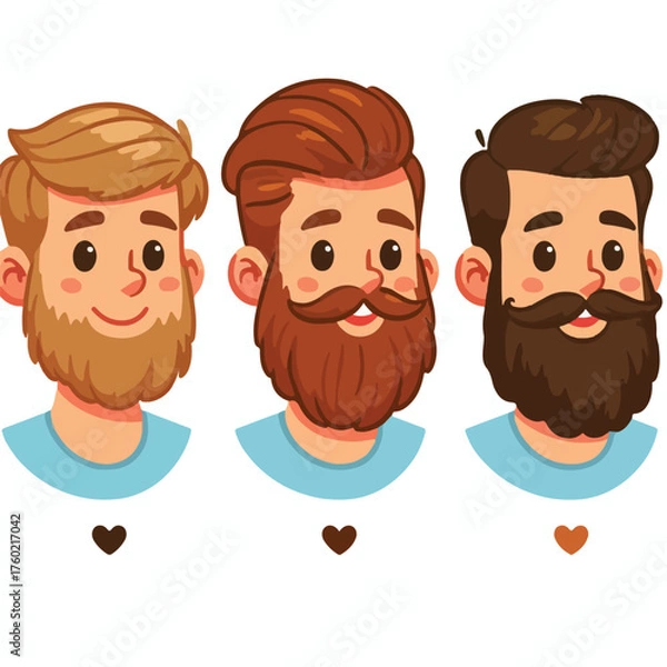 Obraz bearded man with minimalism