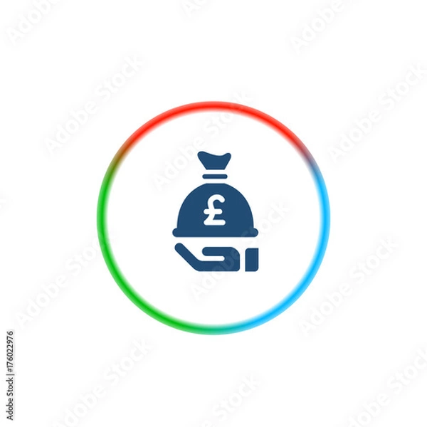 Fototapeta Rainbow Style App Icon