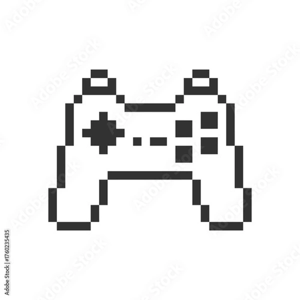 Obraz controller game retro pixel art