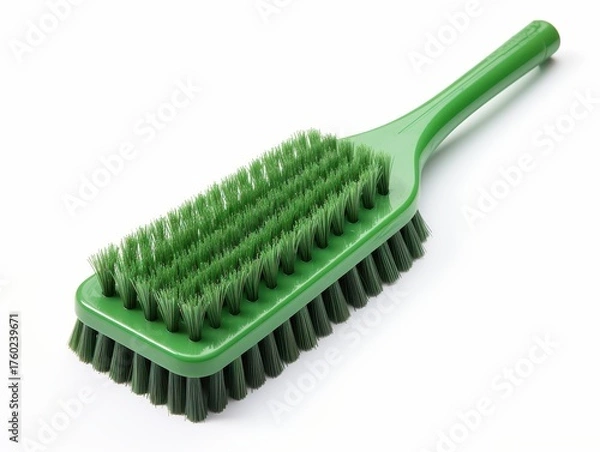 Fototapeta A green brush with a long handle