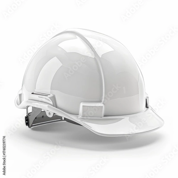 Fototapeta A hard hat with a white hard hat