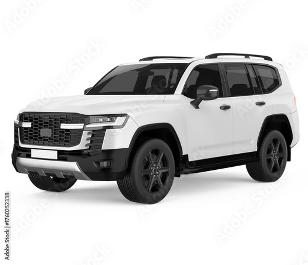 Fototapeta SUV Car Isolated
